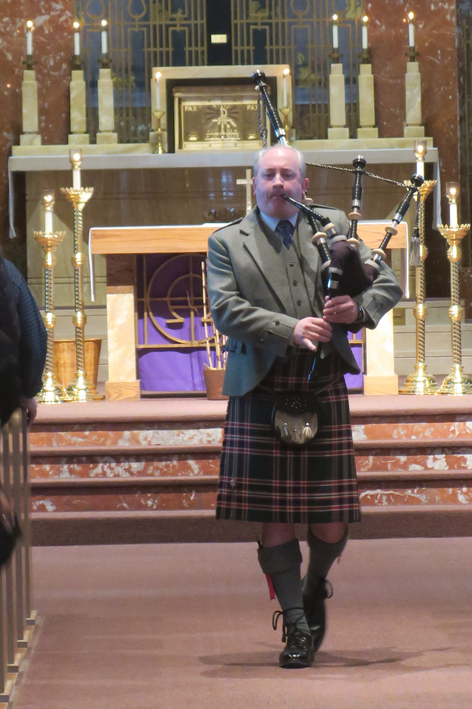Stuart Barr at St. Patrick's Church, Cedar Rapids, March 2019